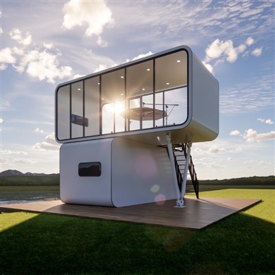 Maison modulaire à double couche